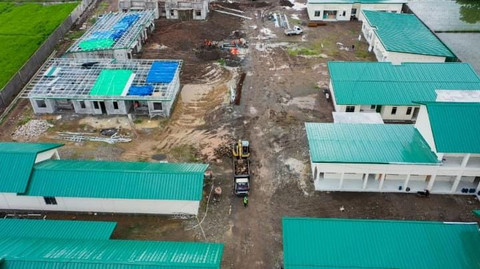 Penampakan pembangunan fasilitas Pusat Kesejahteraan Anak di Sumbawadari Yayasan Peduli Anak ( YPA)