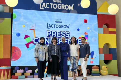 Konferensi pers kampanye "Main Jangan Main-main" dan LACTOGROW Playworld di Jakarta Pusat, Kamis (24/4/2025). Foto: Nabila Fatiara/kumparan