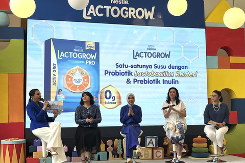 Konferensi pers kampanye "Main Jangan Main-main" dan LACTOGROW Playworld di Jakarta Pusat, Kamis (24/4/2025). Foto: Nabila Fatiara/kumparan