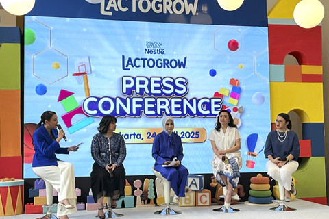 Konferensi pers kampanye "Main Jangan Main-main" dan LACTOGROW Playworld di Jakarta Pusat, Kamis (24/4/2025). Foto: Nabila Fatiara/kumparan