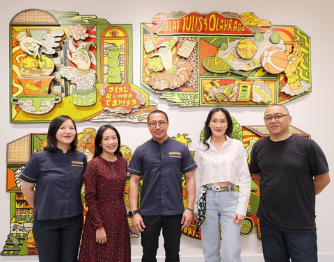 Keterlibatan MR.D.I.Y. Indonesia dalam Jakarta Doodle Fest 2024 untuk menyelenggarakan Art School Roadshow, serta kolaborasi dengan seniman Wulang Sunu dalam instalasi seni. Foto: dok. MR.D.I.Y. Indonesia