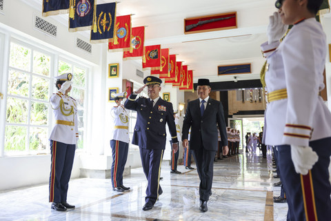 Kepala Staf Pasukan Beladiri Jepang, Jenderal Yoshida Yoshihide, saat berkunjung ke Kantor Kementerian Pertahanan. Foto: Dok. Humas Kementerian Pertahanan