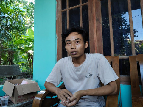 Heri Setiawan (31), putra pertama Mbah Tupon. Foto: Arfiansyah Panji Purnandaru/kumparan