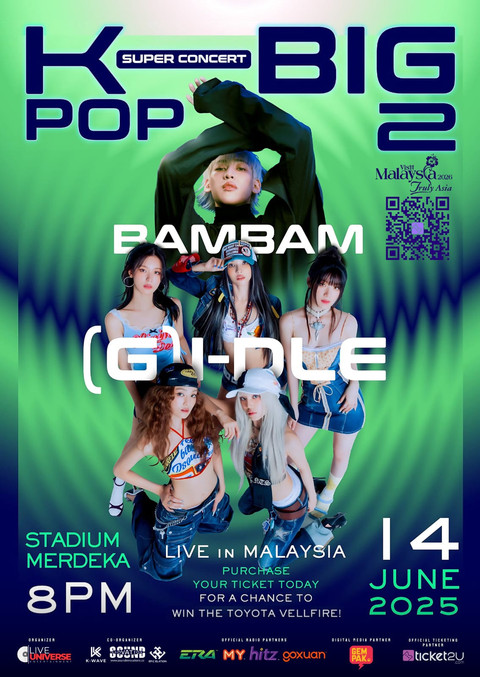 Bambam dan (G)I-DLE gelar konser di Malaysia. Foto: Dok. Istimewa