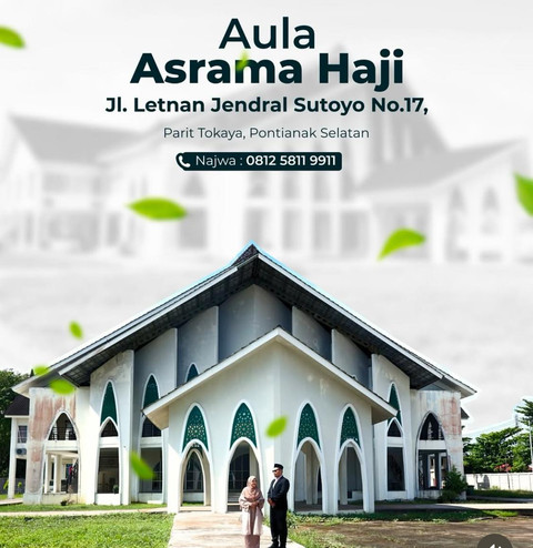 Aula Asrama Haji Pontianak. Foto: Dok. Instagram @diskominfopontianak