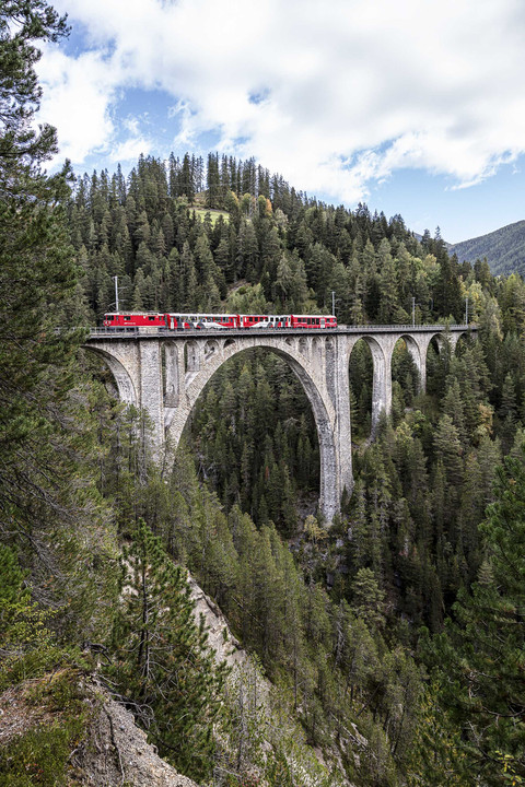 Landwasser Viaduct Shuttle. Foto: Dok. Rhaetian Railways