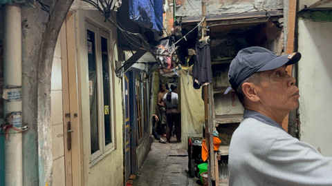 Suasana di RW 12, Tanah Tinggi, Johar Baru, Jakarta Pusat pada Minggu (27/4/2025). Foto: Abid Raihan/kumparan