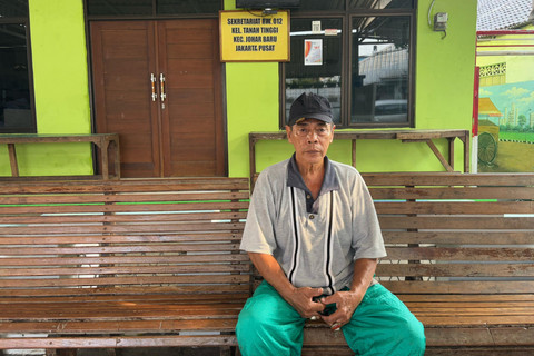 Balai warga RW 12, Tanah Tinggi, Johar Baru, Jakarta Pusat pada Minggu (27/4/2025). Foto: Abid Raihan/kumparan