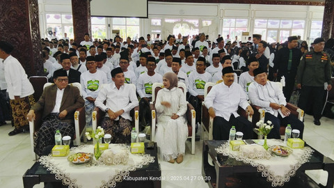 Sekjen Pengurus Besar NU Saifullah Yusuf (Gus Ipul) hadiri apel kader penggerak NU di Kendal, Minggu (27/4/2025). Foto: Dok. Istimewa