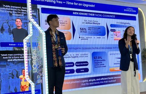 Tim Ganara dari ITB, pemenang nasional L'Oreal Brandstorm 2025. Foto: Judith Aura/kumparan