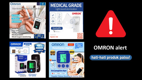 Beberapa produk OMRON palsu, konsumen diminta jeli sebelum membeli. Foto: dok. Istimewa