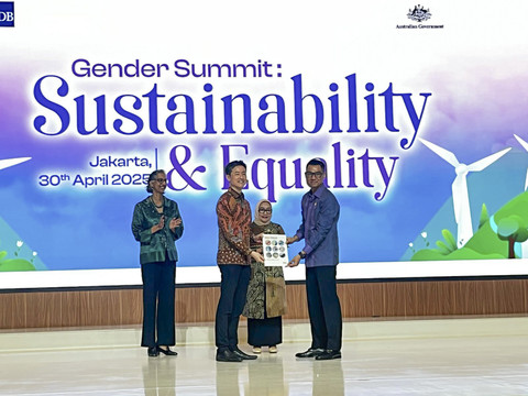 Direktur Utama PLN Darmawan Prasodjo dalam acara Gender Summit: Sustainability & Equality di Kantor Pusat PLN, Jakarta Selatan, Rabu (30/4/2025). Foto: Rayyan Farhansyah/kumparan