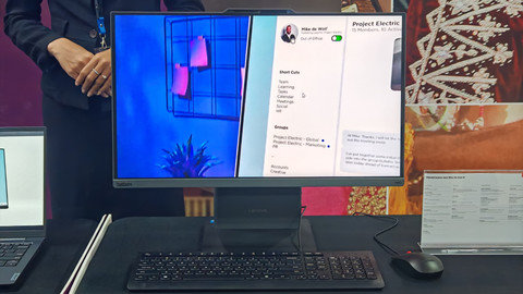PC All in One Lenovo ThinkCentre Neo 50a Gen 5. Foto: Habib Allbi Ferdian/kumparan
