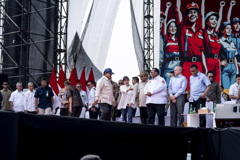 Ketua DPR Puan hadiri May Day 2025 di Monas. Foto: Istimewa
