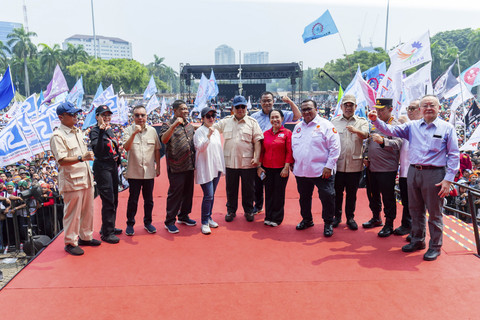 Ketua DPR Puan hadiri May Day 2025 di Monas. Foto: Istimewa