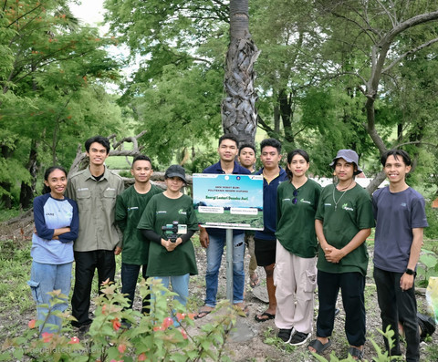 Aksi Sobat Bumi sebagai bagian progam Pertamina dalam mendorong pendidikan di Indonesia. Foto: Dok. Pertamina