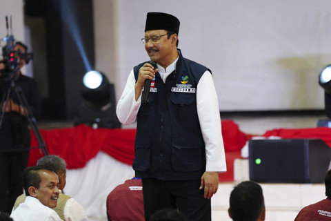 Menteri Sosial Saifullah Yusuf di Sasana Budaya, Universitas Negeri Malang, Jumat (2/5/2025). Foto: Dok. Kemensos