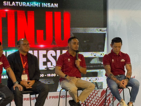 Suasana acara Silaturahmi Insan Tinju oleh Pengurus Besar Tinju Indonesia (Perbati) di FX Sudirman, Jakarta Pusat pada Sabtu (3/5). Foto: Abid Raihan/kumparan