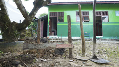 Program Perbaikan Sarana dan Prasarana Pendidikan (PSPP) yang dilakukan oleh Kementerian Pendidikan Dasar dan Menengah (Kemendikdasmen) di sejumlah sekolah. Foto: Kemendikdasmen