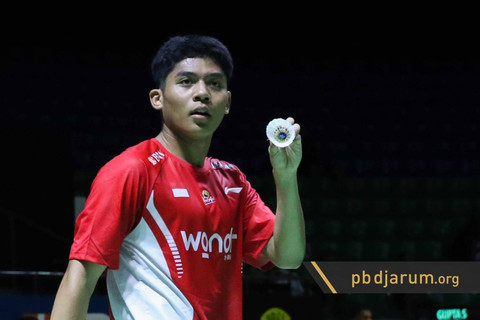 Pebulu tangkis Indonesia, Zaki Ubaidillah. Foto: PB Djarum