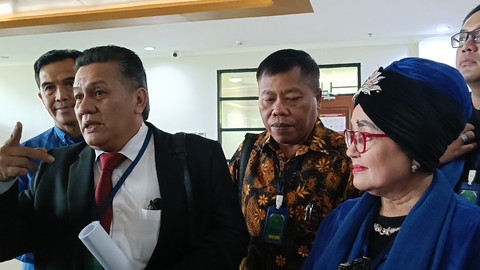 Ketua Umun PB PARFI, Alicia Djohar di PTUN Jakarta Utara, Senin (5/5/2025).  Foto: Giovanni/kumparan