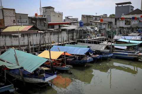 Suasana di kawasan Penjaringan, Jakarta Utara, Senin (5/5/2025). Foto: Jamal Ramadhan/kumparan
