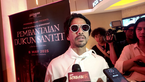 Ariyo Wahab dalam Gala Premiere Film Pembantaian Dukun Santet di XXI Epicentrum, Jakarta Selatan, Senin (5/5/2025). Foto: Giovanni/kumparan