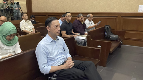 Eks Menteri Perdagangan RI Thomas Trikasih Lembong, di sidang lanjutan pemeriksaan saksi terkait kasus dugaan korupsi importasi gula, di Pengadilan Tipikor Jakarta, Selasa (6/5/2025). Foto: Fadhil Pramudya/kumparan