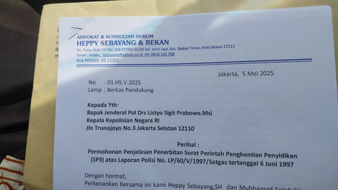 Surat untuk Kapolri dari Mantan Pemain Sirkus OCI. Foto: Dok. Istimewa