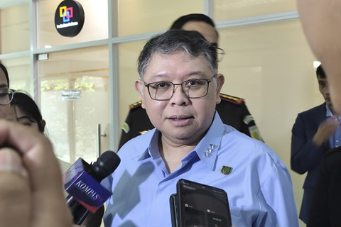 Jaksa Agung Muda Bidang Perdata dan Tata Usaha Negara (Jamdatun) Narendra Jatna di Kompleks Parlemen Senayan, Jakarta, Selasa (6/5/2025). Foto: Luthfi Humam/kumparan