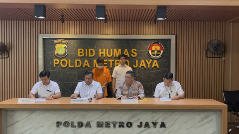 Konferensi Pers Kasus Pemerasan dengan modus Video Call di Polda Metro Jaya, Jakarta Selatan, Selasa (6/5/2025).  Foto: Rayyan Farhansyah/kumparan