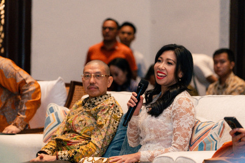 Direktur Utama InJourney Maya Watono pada pertemuan dengan komunitas Buddhis dalam rangka menyambut bulan suci Waisak tahun 2025 yang berlangsung pada Minggu (4/5).