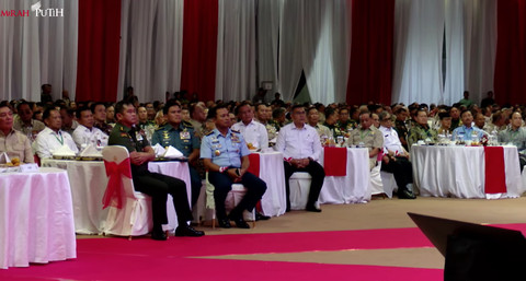 Suasana halalbihalal purnawirawan TNI AD, Selasa (6/5/2025). Foto: Dok. Setpres RI