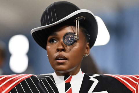 Tampilan Janelle Monae di Met Gala 2025. Foto: AFP/Angela Weiss