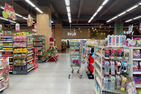 Kondisi GS The Fresh Supermarket Mampang, Rabu (7/5). Foto: Najma Ramadhanya/kumparan
