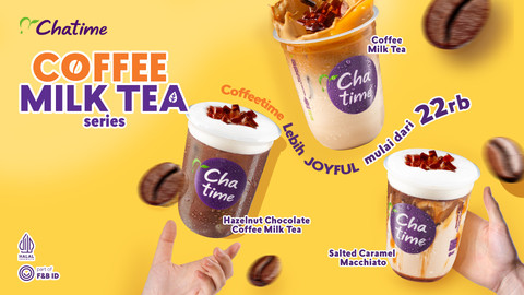 Chatime rilis menu baru, hazelnut chocolate milk tea versi kopi. dok: Chatime  