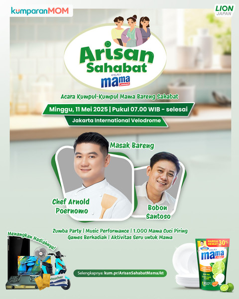 Festival Arisan Sahabat MAMA Jakarta, Minggu 11 Mei 2025, pukul 07:00 WIB - selesai, di Jakarta International Velodrome. Foto: kumparan
