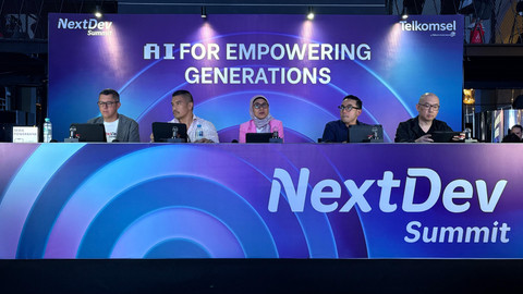 Para juri di The NextDev Summit ke-10 yang digelar di Bengkel Space, Jakarta Selatan.  Foto: Habib Allbi Ferdian/kumparan