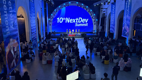 Telkomsel gelar The NextDev Summit ke-10 di Bengkel Space, Jakarta Selatan.  Foto: Habib Allbi Ferdian/kumparan