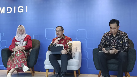 Direktur Jenderal Pengawasan Ruang Digital Kementerian Komunikasi dan Digital Alexander Sabar dalam acara Ngopi Bareng di Kemenkomdigi, Jakarta Pusat, Jumat (9/5/2025). Foto: Zamachsyari/kumparan