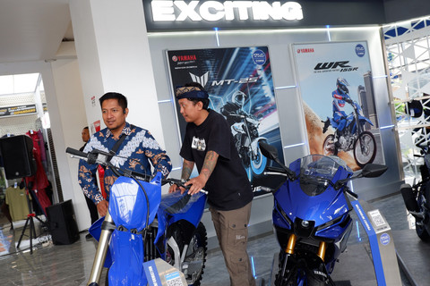 PT. Yamaha Indonesia Motor Manufacturing (YIMM) meresmikan Flagship Shop di Denpasar, Bali, Jumat (9/5/2025). Foto: Sena Pratama/kumparan