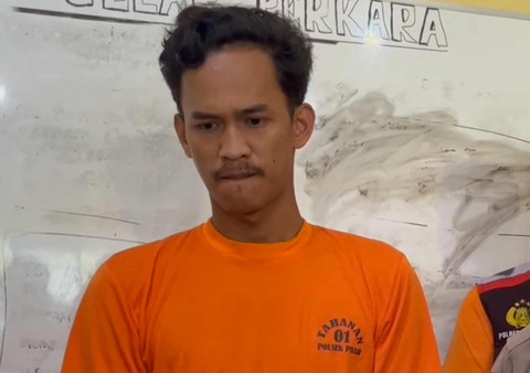 Aldo Aprian, di Polsek Pasar, Jambi. Dok: Ist.