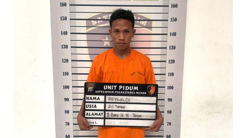 Pelaku pembuang bayi via aplikasi Ojek online di Medan ditangkap. Foto: Dok. Polrestabes Medan