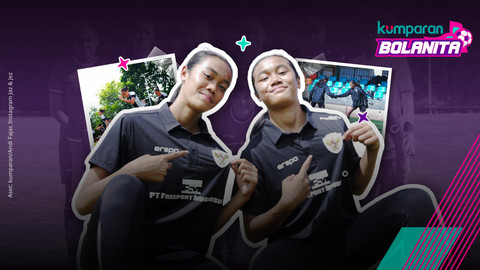 Si Kembar Jazlyn dan Jezlyn di Timnas Wanita Indonesia. Foto: Kumparan/Andi Fajar