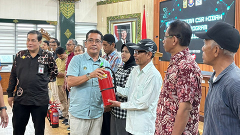 Asisten Pemerintahan dan Kesejahteraan Rakyat Setda Kota Yogyakarta, Yunianto Dwisutono (berkemeja biru). Foto: Stephanie/Pandangan Jogja