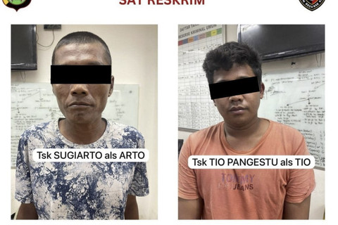 Tersengka bendera ormas 2 orang. Foto: Dok. Humas Polres Jakpus