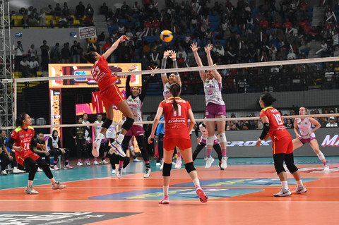 Jakarta Pertamina Enduro memastikan gelar juara setelah mengalahkan Popsivo Polwan dengan tiga set langsung 3-0 (26-24, 25-22, 25-16). Foto: dok. Pertamina