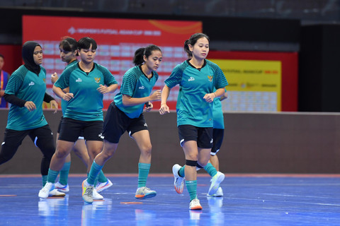 Timnas Futsal Putri Indonesia di momen Piala Asia Futsal Wanita pada Mei 2025. Foto: FFI