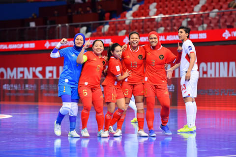 Timnas Futsal Putri vs Bahrain di Piala Asia. Foto: FFI