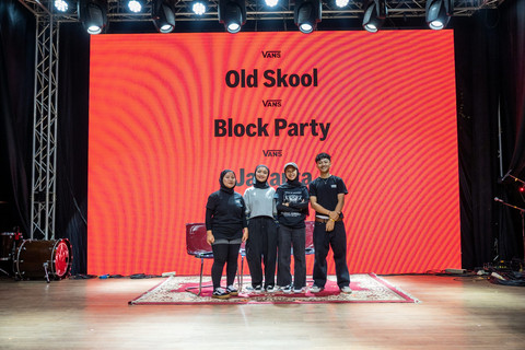 Voice of Baceprot saat di Vans Old Skool Block Party, M Bloc Space, Jakarta Selatan, Rabu (30/4/2025). Foto: Vans Indonesia